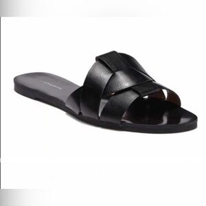 14th & Union Zaine Woven Faux Leather Sandals -Size 8